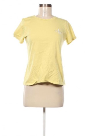 Damski T-shirt Calvin Klein Jeans, Rozmiar M, Kolor Żółty, Cena 252,99 zł