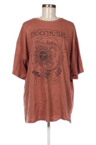 Damski T-shirt Even&Odd, Rozmiar XL, Kolor Czerwony, Cena 91,99 zł