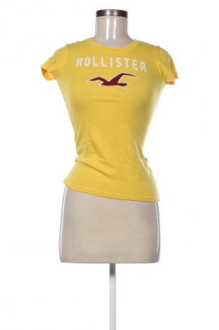 Tricou de femei Hollister, Mărime XS, Culoare Galben, Preț 43,03 Lei