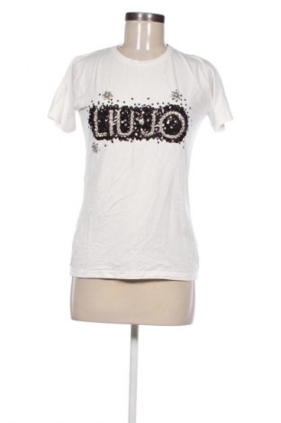Damski T-shirt Liu Jo, Rozmiar S, Kolor Biały, Cena 126,44 zł