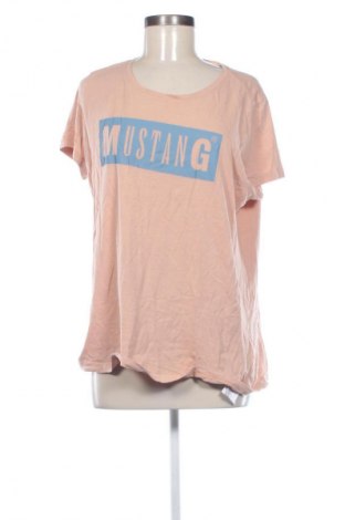 Γυναικείο t-shirt Mustang, Μέγεθος XL, Χρώμα  Μπέζ, Τιμή 9,00 €