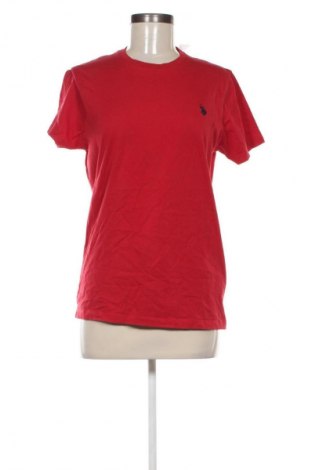 Дамска тениска U.S. Polo Assn., Размер S, Цвят Червен, Цена 27,99 лв.