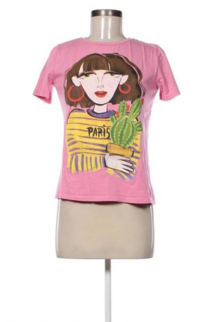 Damen T-Shirt Zara, Größe S, Farbe Mehrfarbig, Preis 6,14 €