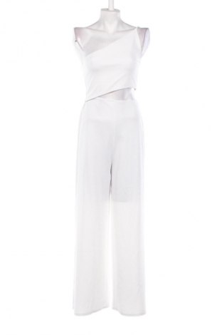 Salopetă lungă de damă Stradivarius, Mărime S, Culoare Alb, Preț 126,40 Lei
