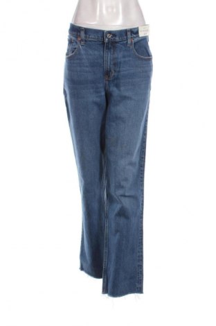 Blugi de femei Abercrombie & Fitch, Mărime XXL, Culoare Albastru, Preț 258,99 Lei