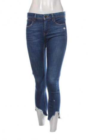 Blugi de femei Bershka, Mărime S, Culoare Albastru, Preț 49,99 Lei