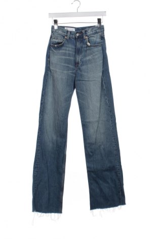 Damskie jeansy Zara, Rozmiar XS, Kolor Niebieski, Cena 62,07 zł