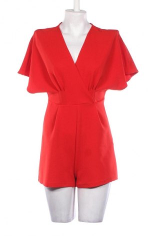 Salopetă scurtă de damă Bershka, Mărime S, Culoare Roșu, Preț 51,34 Lei