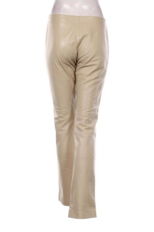 Дамски кожен панталон Cacharel, Размер L, Цвят Бежов, Цена 169,99 лв.