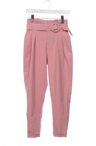 Damskie spodnie Bershka, Rozmiar XS, Kolor Różowy, Cena 67,41 zł