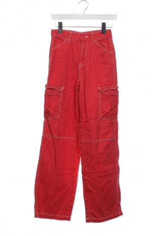 Damenhose H&M Divided, Größe XXS, Farbe Rot, Preis 14,91 €