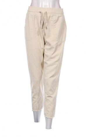 Pantaloni de femei Zara, Mărime L, Culoare Ecru, Preț 120,14 Lei