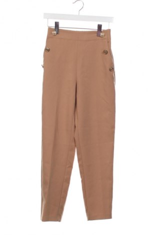 Damskie spodnie Zara, Rozmiar XS, Kolor Beżowy, Cena 62,07 zł