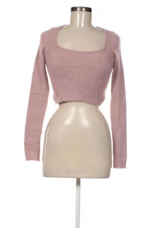 Damski sweter Bershka, Rozmiar XS, Kolor Popielaty róż, Cena 77,99 zł