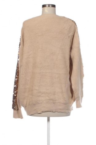Pulover de femei SHEIN, Mărime XXL, Culoare Bej, Preț 71,99 Lei