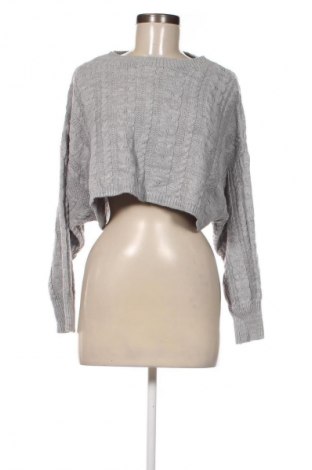 Дамски пуловер Stradivarius, Размер M, Цвят Сив, Цена 13,99 лв.