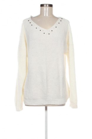 Damski sweter Unbranded, Rozmiar XL, Kolor Biały, Cena 64,99 zł