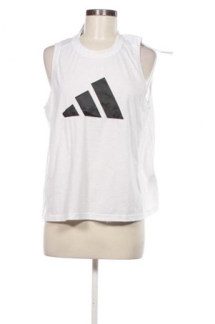 Γυναίκειο αθλητικό τοπ Adidas, Μέγεθος L, Χρώμα Λευκό, Τιμή 49,99 €