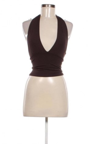 Γυναικείο τοπ Gina Tricot, Μέγεθος XXS, Χρώμα Καφέ, Τιμή 39,99 €