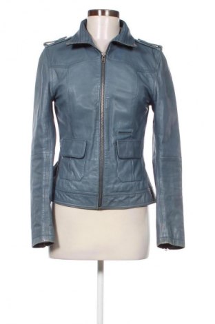 Γυναικείο δερμάτινο μπουφάν Superdry, Μέγεθος M, Χρώμα Μπλέ, Τιμή 99,74 €