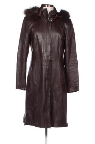 Дамско кожено яке Unbranded, Размер XL, Цвят Кафяв, Цена 117,99 лв.