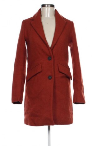 Damski płaszcz Bershka, Rozmiar XS, Kolor Pomarańczowy, Cena 115,99 zł