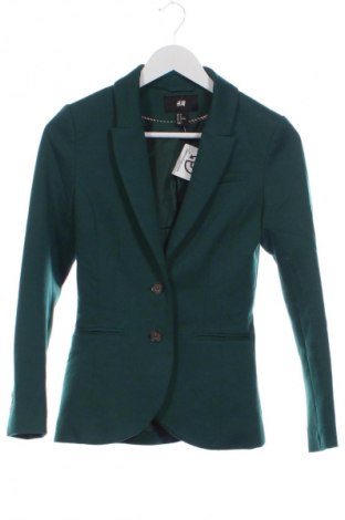 Sacou de femei H&M, Mărime XS, Culoare Verde, Preț 165,99 Lei