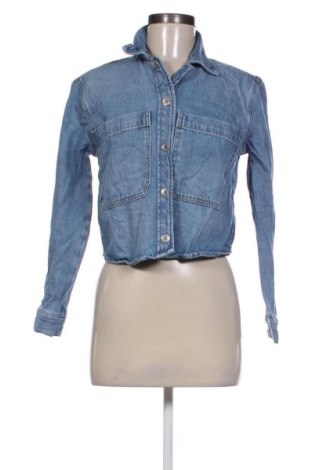 Дамско яке Pull&Bear, Размер XS, Цвят Син, Цена 23,99 лв.