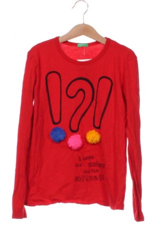Gyerek blúz United Colors Of Benetton, Méret 8-9y / 134-140 cm, Szín Piros, Ár 4 611 Ft