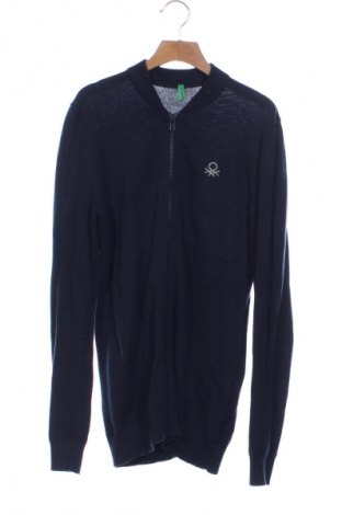 Kinder Strickjacke United Colors Of Benetton, Größe 13-14y/ 164-168 cm, Farbe Blau, Preis 8,99 €