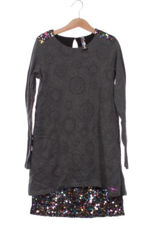Dziecięca sukienka Desigual, Rozmiar 8-9y/ 134-140 cm, Kolor Szary, Cena 94,00 zł