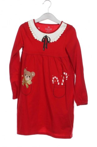 Dziecięca sukienka H&M, Rozmiar 6-7y/ 122-128 cm, Kolor Czerwony, Cena 55,17 zł