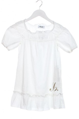 Dziecięca sukienka Moschino Junior, Rozmiar 4-5y/ 110-116 cm, Kolor Biały, Cena 459,99 zł