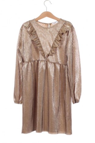 Dziecięca sukienka Sinsay, Rozmiar 7-8y/ 128-134 cm, Kolor Złocisty, Cena 35,99 zł