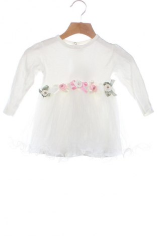 Dziecięca sukienka Unbranded, Rozmiar 9-12m/ 74-80 cm, Kolor Biały, Cena 36,99 zł