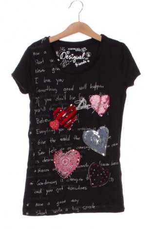 Detské tričko Desigual, Veľkosť 11-12y/ 152-158 cm, Farba Čierna, Cena  10,24 €