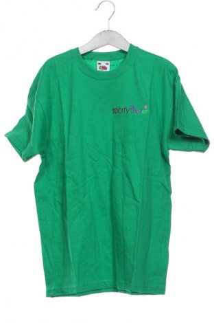 Dziecięcy T-shirt Fruit Of The Loom, Rozmiar 8-9y/ 134-140 cm, Kolor Zielony, Cena 23,00 zł