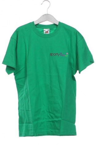 Dziecięcy T-shirt Fruit Of The Loom, Rozmiar 8-9y/ 134-140 cm, Kolor Zielony, Cena 23,00 zł