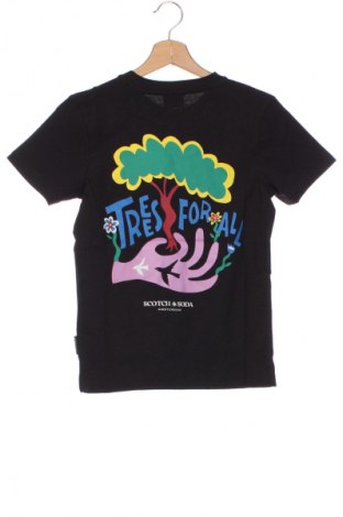 Детска тениска Scotch & Soda, Размер 8-9y/ 134-140 см, Цвят Черен, Цена 72,99 лв.