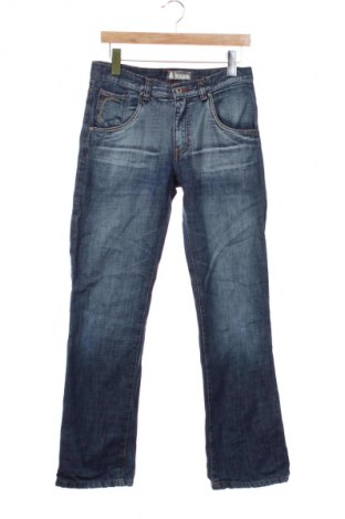 Dziecięce jeansy H&M, Rozmiar 13-14y/ 164-168 cm, Kolor Niebieski, Cena 71,91 zł