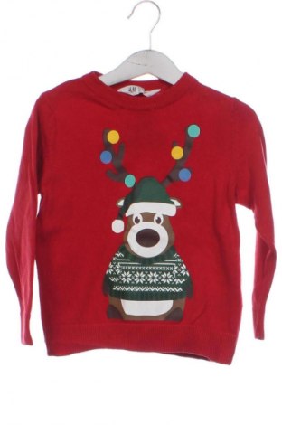 Dziecięcy sweter H&M, Rozmiar 2-3y/ 98-104 cm, Kolor Czerwony, Cena 67,41 zł