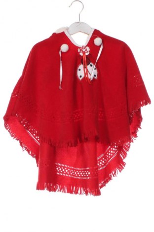 Kinderponcho Unbranded, Größe 5-6y/ 116-122 cm, Farbe Rot, Preis 8,70 €