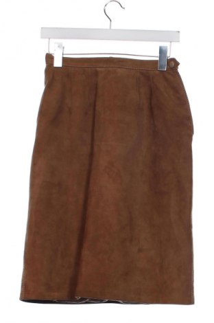Δερμάτινη φούστα Unbranded, Μέγεθος XS, Χρώμα Καφέ, Τιμή 29,74 €