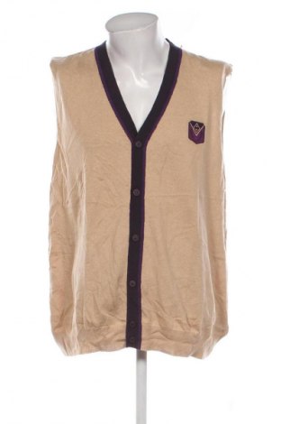 Męski kardigan Charles Colby, Rozmiar 4XL, Kolor Beżowy, Cena 204,99 zł