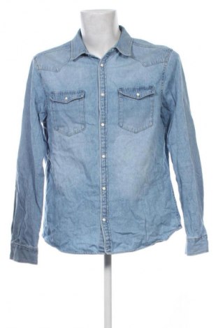 Męska koszula AllSaints, Rozmiar XL, Kolor Niebieski, Cena 479,99 zł