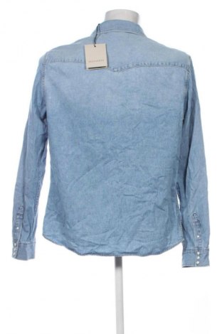 Męska koszula AllSaints, Rozmiar XL, Kolor Niebieski, Cena 479,99 zł