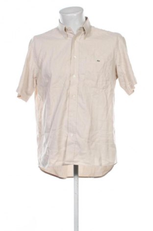 Мъжка риза Lacoste, Размер L, Цвят Бежов, Цена 62,99 лв.