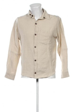 Herrenhemd Unbranded, Größe L, Farbe Beige, Preis 13,99 €