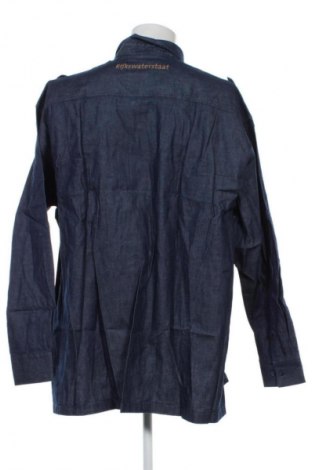 Herrenhemd Unbranded, Größe 4XL, Farbe Blau, Preis € 18,99