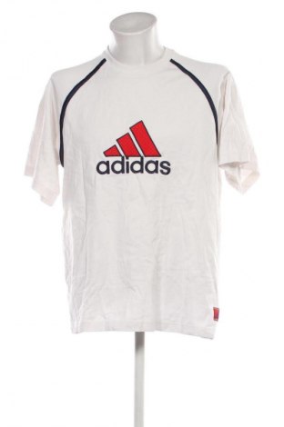 Herren T-Shirt Adidas, Größe L, Farbe Weiß, Preis € 18,99